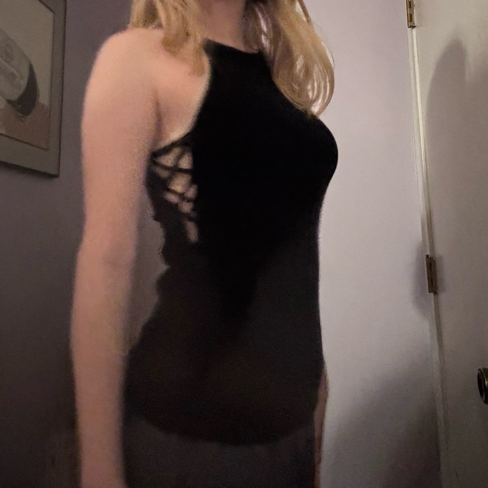 Ambiance Black Ribbed Top